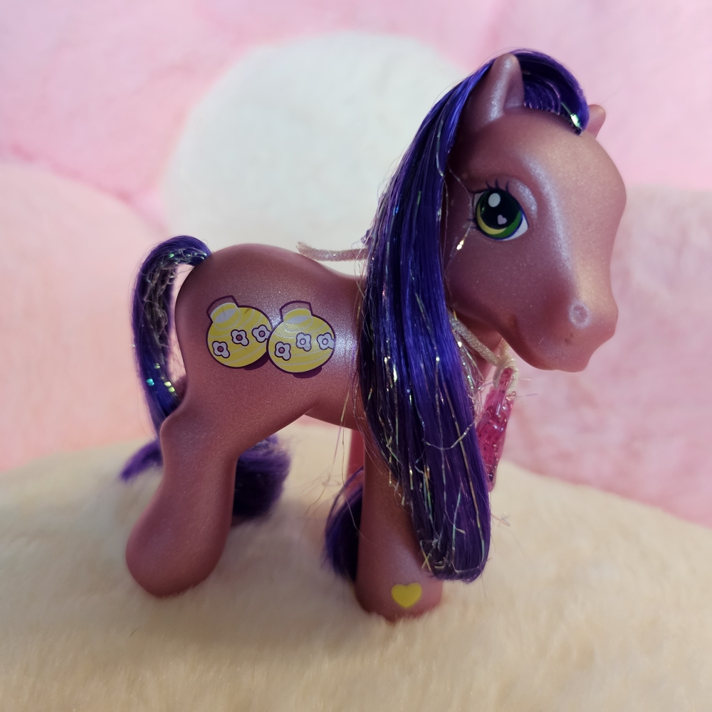 ♡ My Little Pony Gen 3 Kimono With Charm 2003 Glitter Celebration ♡
